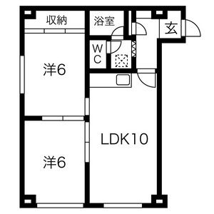 スパシエルクス清田 2階　2LDK